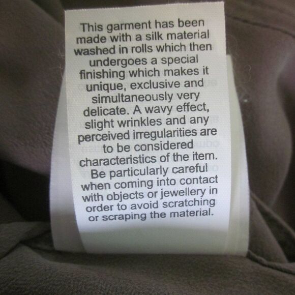 Fay Silk Dolman Sleeve Jacket Zip Front Tan Cuffed Short Sleeve Made in Italy - Picture 5 of 16